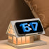 SMARTERIOR 15W 3-Level Dimmable Night Light,House-Shaped Nightstand Light with Wireless Charger and White Noise