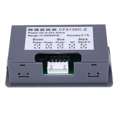 4 Digital LED Tachometer RPM Speed Meter + Hall Proximity Switch Sensor NPN DC 8-24V for Lathes Conveyor
