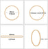 Rubber Bands Size 16, Light Brown, 600 Pcs for Office Supplies and File Folders