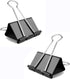 Mini Binder Clips, 144 Pack, 5/8 Inch Standard Black, Mini Paper Clips with Plastic Box, Fold Clamp