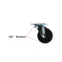 360 1.5 Inch Set 8 Heavy Duty Industrial Caster Wheel PU No Noise Mini Wheels,TTZEZE Degree Swivel Rectangle Top Plate