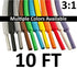 Electriduct 1/2" Heat Shrink Tubing, 3:1 Ratio Shrinkable Tube Cable Sleeve, 10 Feet (Green)