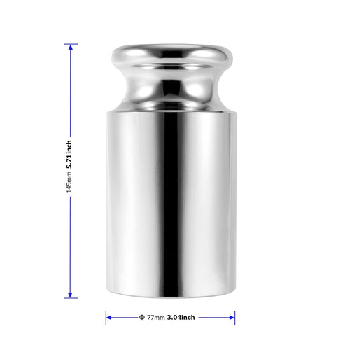 5kg Calibration Weight - Class M1 High Precision Grade 5000g Weigh Scales Calibration Weight with Chrome Finish