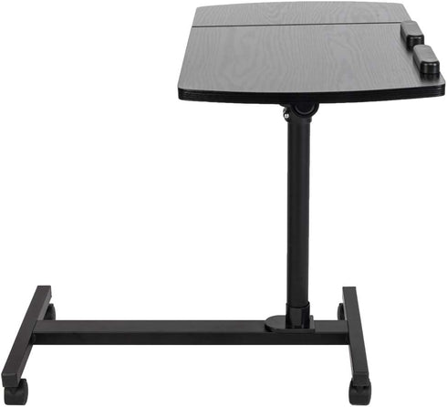 Volowoo 23.22" 13.38" (25.2-38.19)") Mobile Stand Up Desk, Adjustable Laptop Desk with Wheels Flat Surface Computer