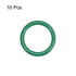 uxcell Fluorine Rubber O-Rings, 24mm OD 19.2mm ID 2.4mm Width FKM Seal Gasket for Machinery Plumbing, Green, Pack of 10