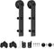 ZEKOO Sliding Barn Door Hanger, Roller, Stopper, Floor Guide, Anti-Jumper Accessories for Third, Fourth Door