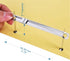 Standard 2-Piece Paper Fasteners, 2 Inch Capacity, 100 Sets/Box, Tin Plated