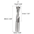 uxcell Brad Point Drill Bits for Wood, 10mm x 68mm Right Turning Carbide for Carpentry Drilling Tool