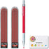 Uni Mechanical Pencil, Field, 2.0mm, Red Lead (M207001P.15) + 2 Replacement Wick Field Set (Red) and Sticky Notes
