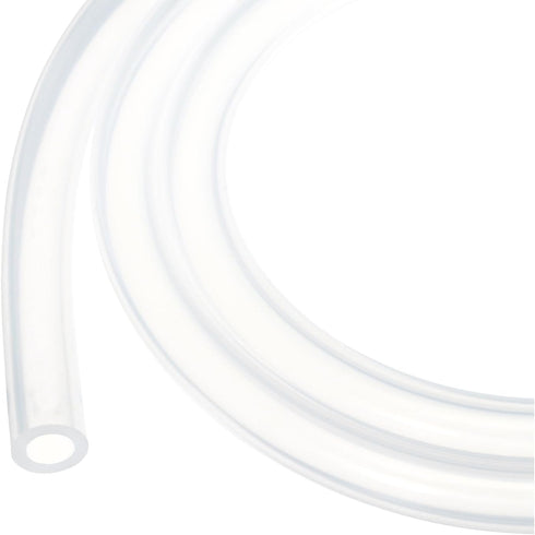 6m(20ft) Clear Silicone Tubing 9mm(3/8") ID x 12mm(1/2") OD, Pure Silicone Hoses for Pump Siphoning, Draining