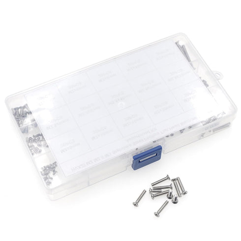 M2 M2.5 M3 Stainless Steel Phillips Flat Head Machine Screws - Assortment Kit