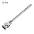 12pcs 14Gauge Stainless Steel Dispensing Needles, 1 1/2" Blunt Tips Luer Lock for Thick Liquids, Lab Use