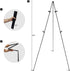 RRFTOK 63'' Instant Easel Stand for Display, Portable Ground Easel for Wedding Banner, Poster, Tabletop Easel with Bag