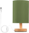 YEGAME Olive Green Solid Color Bedside Table Lamp for Bedroom Nightstand, Small Eye