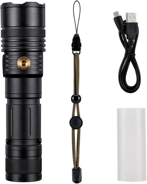 X37 4 ALONEFIRE Multicolor LED Flashlight Color Change White Blue Green Red Light RGB USB Rechargeable Zoom Waterproof