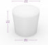 Silicone Rubber Stopper, (10-Pack, Size 6#) Tapered White Silicone Stoppers for Laboratory Sealing