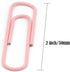 Large Jumbo Paper Clips, 50mm 2 Inches, Smooth, 100 Pcs/Box in Light Pink