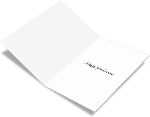 The Best Card Company Graduation Greeting Card with Envelope, Congratulations Graduate Notecard for School, College