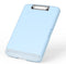 Rimilak Plastic Clipboard with Storage - High Capacity Nursing Clipboards with Pen Holder, Light Blue