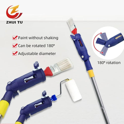 Paint Edger Brush Extender Roller Extension Pole 3.6ft Gripper Tool for Wall Corner Painting