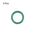 uxcell Fluorine Rubber O-Rings, 14mm OD 10mm ID 2mm Width FKM Seal Gasket for Machinery Plumbing, Green, Pack of 5