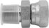 (4-PACK) 1404-02-02 Hydraulic Hose Adapter Fitting 1/8" Male to 1/8" Female Swivel, Carbon Steel Pipe Joints