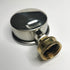 Stainless Steel 304 Liquid Filled Water Pressure Test Gauge - 0-220psi, 2-1/2" Dial Display, Oil Gauge with Female 3/4"