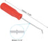 PATIKIL O-Ring 45 Degree Pick 142mm, Oil Seal Gasket Precision Screwdriver Puller Remover Removal Tool, Red