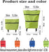 TNRAADREM 2 1 in Lightweight Collapsible Shopping Cart, Folding Cart with Wheels, Reusable Grocery Bags, Travel Bag