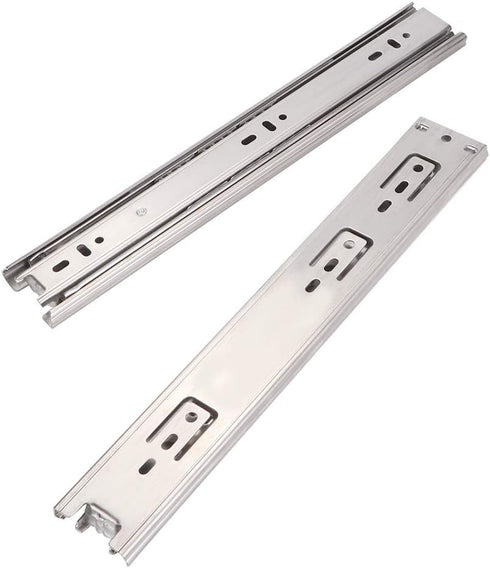 Stainless Steel Drawer Slide Rail, 3 Sections Full Extension Soft Close Drawer