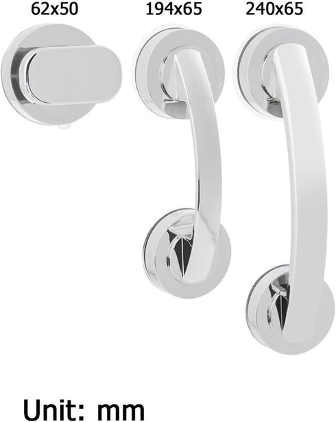 WSPOG Handle(62x50mm) Bathroom Accessories Shower Grab Bar Suction Cup Handrail Bathroom Safety Grip Bath Door