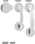 WSPOG Handle(62x50mm) Bathroom Accessories Shower Grab Bar Suction Cup Handrail Bathroom Safety Grip Bath Door
