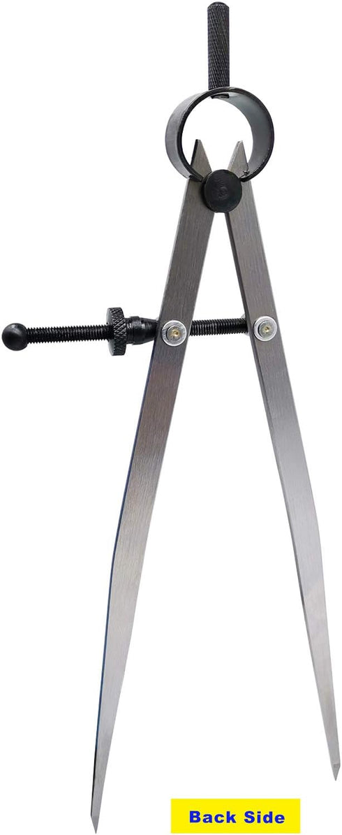 ZLKSKER 8 Inch Adjustable Lockable Steel Wing Divider, Leather Compass for Woodworking & Leather Craft
