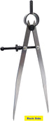 ZLKSKER 8 Inch Adjustable Lockable Steel Wing Divider, Leather Compass for Woodworking & Leather Craft