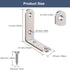 16Pcs 2.5 2.5 Inch 90 L Bracket Corner Brace x Stainless Steel Corner Brackets, Heavy Duty Degree Joint Right Angle