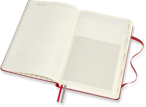 Moleskine Passion Journal, Large Recipe Hard Cover, 400 Pages, Scarlet Red (5" x 8.25")
