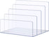 Sooyee Clear File Organizer for Desk, 4-Section Mail Holder for Home Office, Acrylic Organizer for Letter, Document