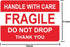 Hybsk Do Not Drop Thank You Fragile Stickers, Adhesive Label, 300 Per Roll