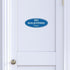 Oval No Soliciting Sign, Dark Brown, Small