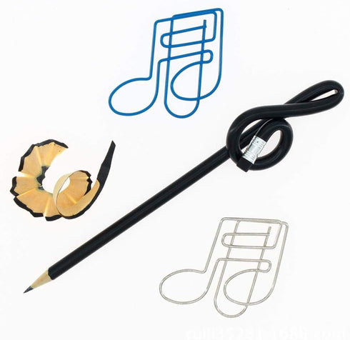 Treble Clef Pencil Set, 7pcs Cartoon Musical Note Shape Pencils for Writing, Drawing, Sketching, Non-toxic with Eraser