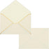 YOKIVE 100Pcs A7 Self Adhesive Envelopes, V Flap Mailing Envelopes with Gold Border, Quick Self Seal for Cards Postcard