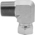 1501-12-08 Hydraulic Hose Adapter Fitting, 3/4" Male x 1/2" Female Swivel 90° Elbow, Carbon Steel