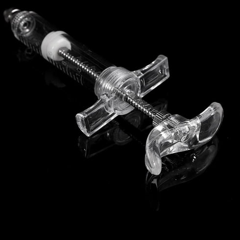 100ml Plastic and Stainless Steel Syringe, Reusable Multiple Uses Measuring Syringe Tools for Animal Veterinary, Industrial Adhesives, Scientific Labs (1 Pack)