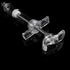 100ml Plastic and Stainless Steel Syringe, Reusable Multiple Uses Measuring Syringe Tools for Animal Veterinary, Industrial Adhesives, Scientific Labs (1 Pack)