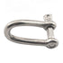 M4 Screw Pin Twist Shackle, Stainless Steel 304 D Ring Anchor Shackle for Rigging Accessories, Material Handling (Pack