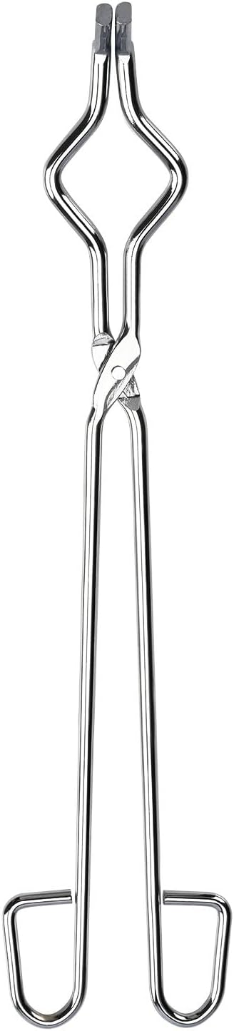 stonylab Crucible Tongs, 16 Inch Stainless Steel Laboratory Tongs for Securely Gripping