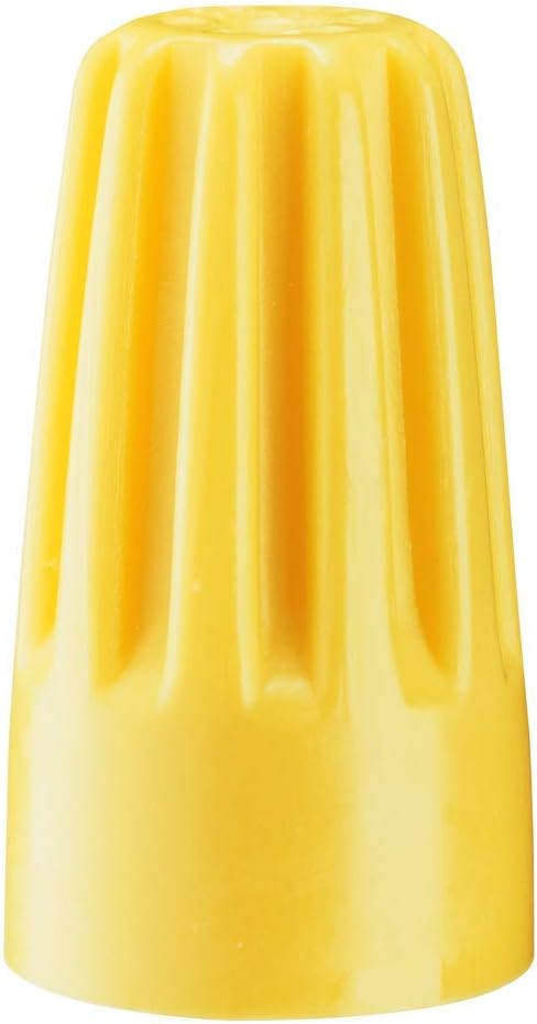 Gardner Bender 25-004 WireGard Electrical Nut, 18-10 AWG, Yellow Screw-on Wire Connector, 25 pk