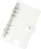 NatSumeBasics A6 Binder, 6 Ring Budget Binder, Clear PVC Planner Cover for Organizer Accessories