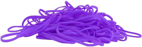 JAM PAPER Colorful Rubber Bands, Size 33, Purple, 100/Pack