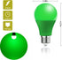 4 Pack LED Green Light Bulbs - A19 9Watts with E26 Base 60w Equivalent LED Green Bulb for Wedding Halloween Christmas Party Bar Decor, Porch, Home/Holiday Lighting, Decorative Illumination Green Bulb by U4GLORY